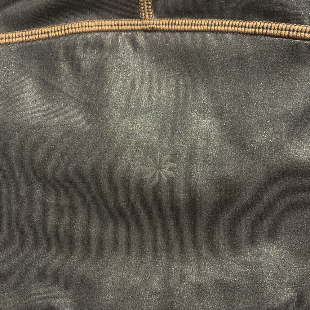 Athleta elation shimmer tight Black High-Waisted Performance Fit medium - Picture 6 of 6
